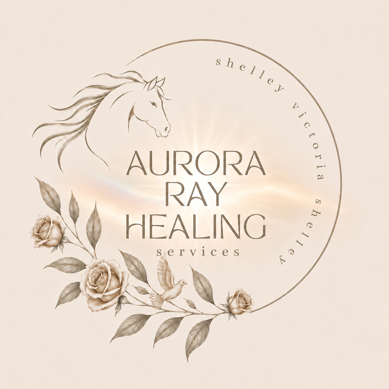 Aurora Ray Healing Services circular logo